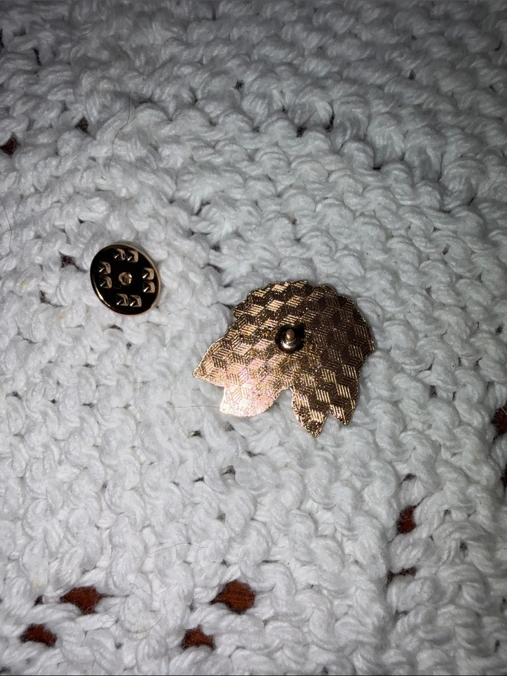 Pink Chrysanthemum Floral Enamel Pin Brooch NWT